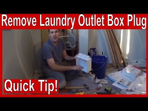 How to Safely Remove the Knockout Plug from Oatey Laundry Outlet Box
