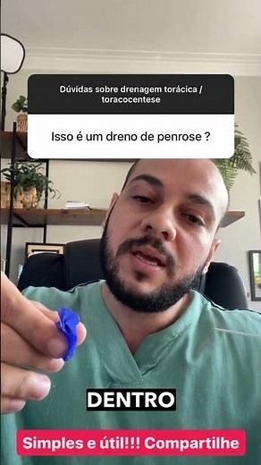 Pay attention to this great tip from Thiagão about the Penrose drain!