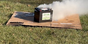 Will a Lithium battery shot with a rifle explode?