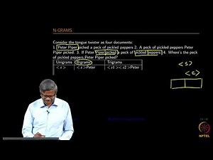 Co-occurence matrix, n-grams