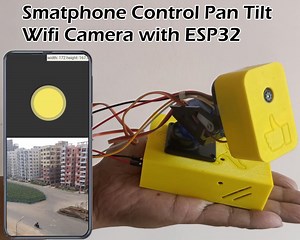 Pan Tilt Wifi Camera Controlled by Smartphone With ESP32
