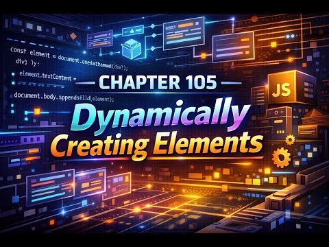 The Complete JavaScript in Malayalam - Chapter 105 - Dynamically Creating Elements in JavaScript