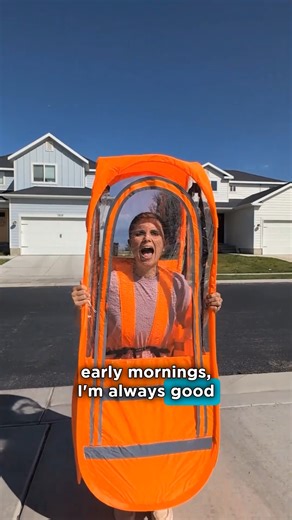 If you work outside, this wearable pod is better than an umbrella. 🌧️☀️❄️ Stay dry, stay warm, and stay visible with the WalkingPod® Pro. 👷 Perfect for delivery drivers, construction crews, crossing guards & parents. ✨ Hi-Vis colors reflective strips for day & night safety. 🔥 Up to 35° warmer inside. ☀️ UPF 50 sun protection. 🙌 Pops open & folds in seconds. Get yours today at www.ShopWeatherPod.com | WeatherPod