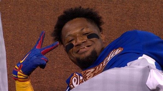 Ronald Acuña Jr. advances to third on steal, error