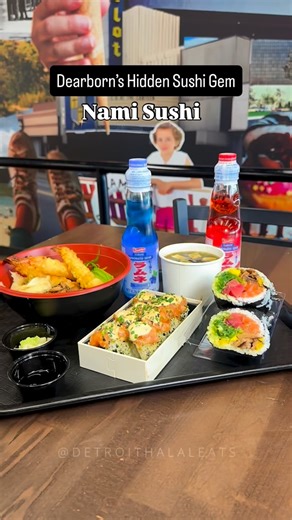 Nami Sushi | 📍Dearborn, MI If you haven’t stopped by Nami Sushi inside The Canteen food truck park and food hall, this is your sign. Their sushi is always fresh and with the weather getting colder, the miso soup has been my go-to. This might be your new favorite spot for fresh sushi. They also have a super popular sushi burrito that’s so vibrant and packed with flavor. And don’t forget their rice bowls, they’re loaded, filling, and perfect for a quick meal. And now they introduced a new limited