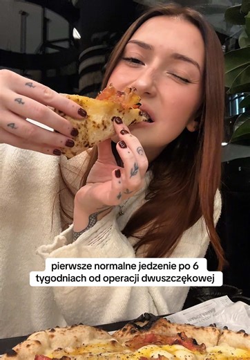 Pierwszy gryz od 6 tygodni 🍕szok, że to tak szybko minęło
