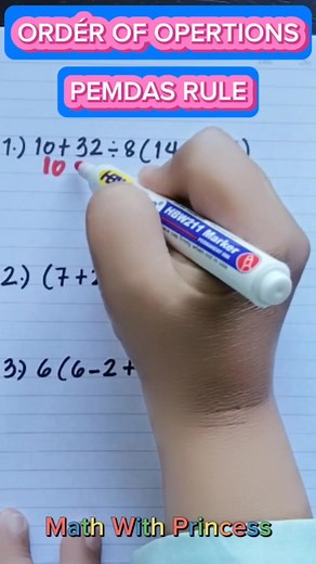 2.2K views · 40 reactions | Math Review:Order of Operations-PEMDAS RULE #math #mathviralvideo #mathviral #MathematicsChallenge #mathematics #mathstutor #mathschallenge #mathisfun #mathtricks #reelsfb2024 #reelsfypシ2024 #fypシ゚viralシ #fypシ | Math with Princess | Facebook