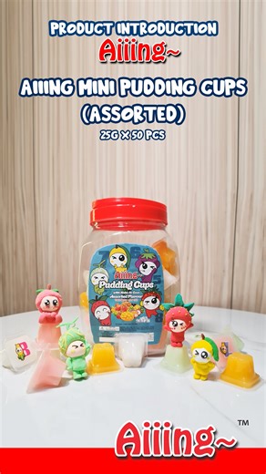 Aiiing Mini Pudding Cups – Assorted 25g x 50 pcs Tiny Cups, Massive Yum! Mini in size, mega in flavor! Aiiing Mini Pudding Cups are soft, sweet, and dangerously cute. With 50 assorted bites of silky happiness, sharing is optional 😉 🍮 Scoop, slurp, smile – repeat! #aiiingfood #aiiingpudding #aiiing #DessertVibes, #SweetSips, #DessertLover, #DrinkTutorial, #DessertDIY, #FoodTutorial, #QuickBites, #RecipeShorts, #SweetTreats, #DrinkIdeas, #DessertInspo, #FoodieTutorial, #FoodieShorts | Aiiing