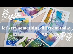 Intuitive Abstract Watercolor x 4 | Bored and Ready to Experiment