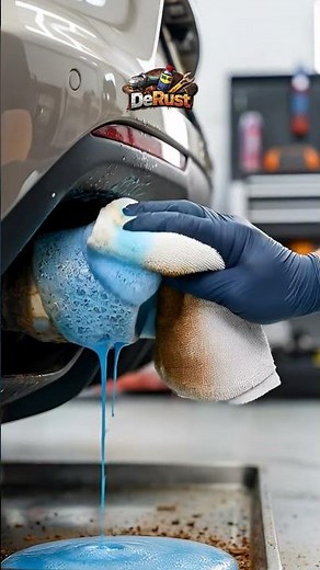 “Rusty Exhaust Restoration in Action”