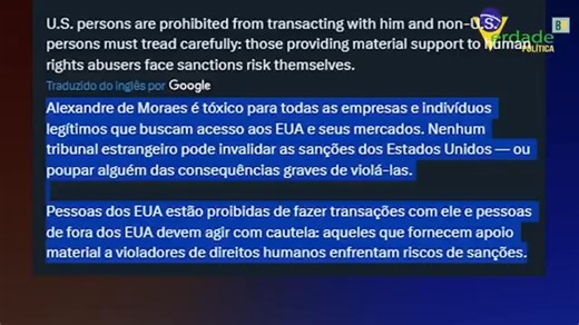 STF em modo suicida: Dino põe bancos contra EUA e gera caos financeiro | Brasil acima de Tudo