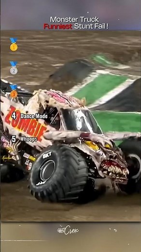 😂 Monster Truck's Funniest Stunt Fail! 🚛💥 #Shorts