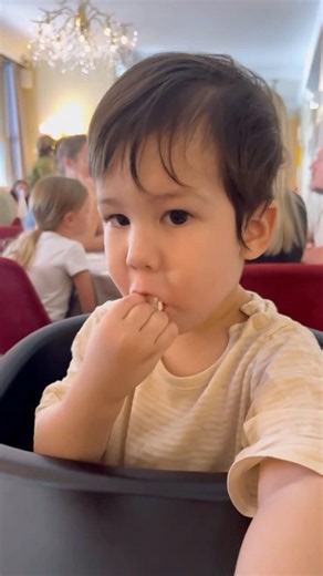 Watch Baby Noah Enjoy Shrimp and Carrots! 🥕🍤