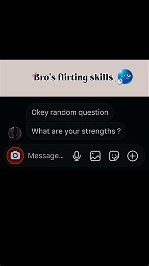 nothing just random flirting 😗