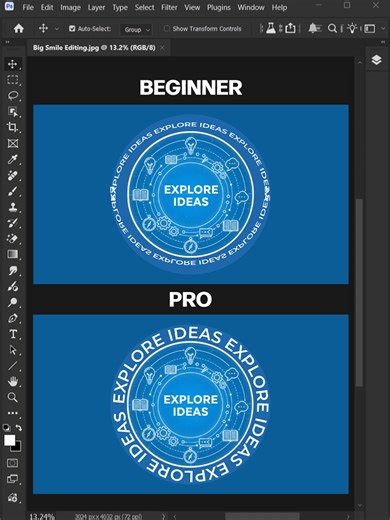 Adobe Photoshop 2026: Diseño de Texto en un Círculo