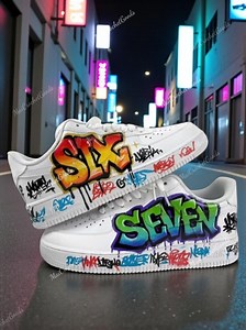Hand Painted Graffiti Sneakers, Custom Street Art Shoes - Etsy