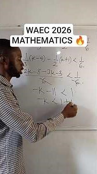 QUESTION 6, WAEC 2025 MATHEMATICS QUESTIONS SOLUTION.