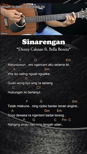 Sinarengan – Denny Caknan feat. Bella Bonita | Chord Gitar Mudah dan Lirik #chordgitar