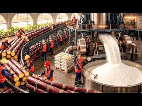 How Traditional Sugar Is Made: From Sugarcane to White Sugar Crystals (Full Process)
