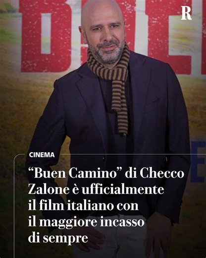 “Buen Camino” di Checco Zalone è ufficialmente il film italiano con il maggiore incasso di sempre