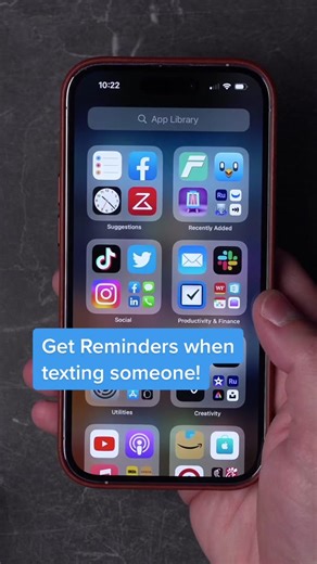 Get reminders when texting someone specific on iPhone!