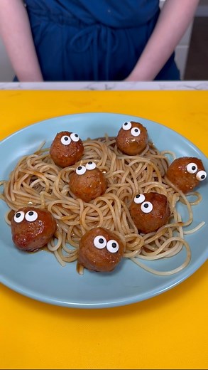 12K views · 177 reactions | Eyeball Meatball She makes a fun halloween twist on grape meatballs This original video was produced by Rick Lax Productions and Jennie Carroll | Playing with Food | Facebook