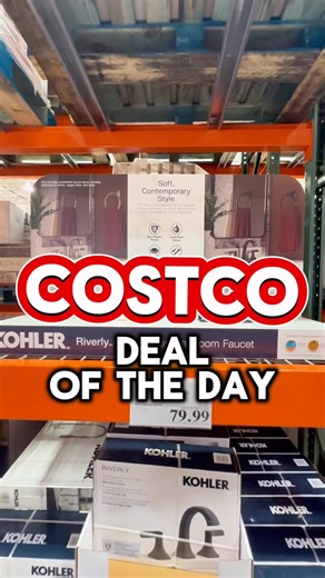 Costco Deals | CostcoBuzz! on Instagram: "DEAL OF THE DAY AT COSTCO! ✨ KOHLER Riverly Widespread Bath Faucet now $20 off — just $79.99! That’s a steal for a high-quality Kohler faucet Available in Matte Black and Brushed Nickel finishes — both sleek and modern for any bathroom upgrade! 💬 Which color would you pick for your bathroom? 🔁 Save this post & tag a friend who loves home upgrades! ✨Follow for more daily Costco finds & deals!#costco #costcofinds #dealoftheday #costcobuzz #bathroomfaucet