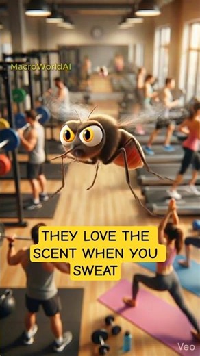 Your post-workout glow is a mosquito magnet! 🦟🏃‍♂️