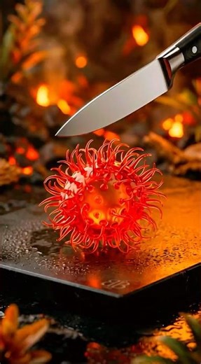 Cracking a Crystal Rambutan | #shorts