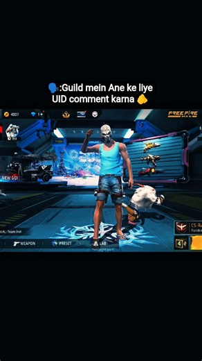 guild mein Ane ke liye UID comment karna 🫵 | free fire Max guild invite #shorts #freefire #guild
