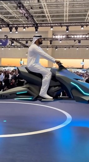 2.2M views · 29K reactions | This is not science fiction anymore. UAE reveals first ever fully electric and fully levitating hover bike. Who else wants this? | Technium Kingdom 2049 | Facebook