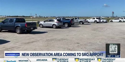 New observation area coming to SRQ Airport - 5pm Report