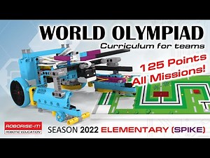 #wro2022 WRO 2022 Elementary Category 125 Points . LEGO Education SPIKE PRIME Set 45678