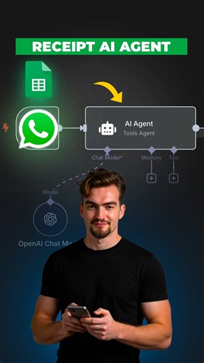 Your expense report is now fully automated. The frustrating task of manually saving receipts, entering data into spreadsheets, and archiving files is a huge drain on your time and energy. This automation changes all of that, putting your entire financial tracking system on autopilot. This is a smart AI Receipt Agent that tracks and organizes all your bills. Here's how it works. You simply upload a picture of a receipt to a folder in Google Drive (or receive an email attachment). An AI agent inst