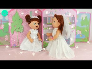 Vestidos de BODA para las muñecas SARA y SARITA Baby Alive