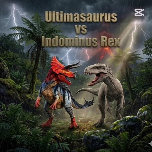 Ultimasaurus (Jurassic World Chaos Effect) vs Indominus Rex (Jurassic World) 1v1 Battle⚔️.