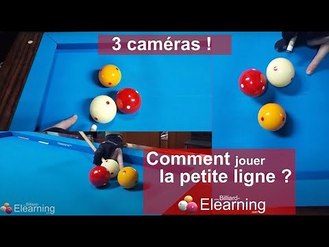 Billard français - Billiard E-Learning - On The Road - comment jouer la petite ligne avec 3 caméras?
