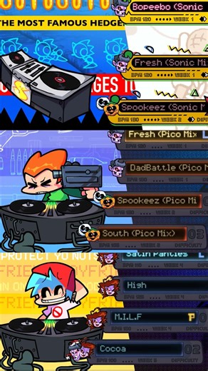 SONIC VS ALL CHARACTERS *PART 2* - All Freeplay Animations | Sonic New Update 😭 [FNF]