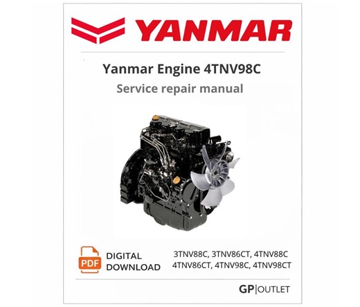 Yanmar Engine 4TNV98C Service Repair Manual, Workshop Manual, Maintenance Troubleshooting Guide - Etsy