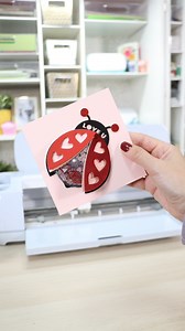 Ladybug shaker card - #valentinesday #valentines #cricutcards #cricutmat2x2 #cricutmade #cricutmaker3 #cricutcreated #cricutcreations #cricutdesignspace #cricutprojects #cricutbeginner #cricutnewbie #cricutespañol #cricutlatino #cricutprincipiantes #cricuttarjetas #cricutcardmaking #cricutcardstockcrafts #cardmaking #tarjetas #cricutvalentines #cricutvalentineprojects #valentinesdiy #valentinecards | Avanti Morocha | Facebook
