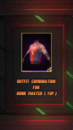 BEST👑 OUTFIT COMBINATION 💯 FOR 👺 DUNK MASTER ( TOP )🔥 FREE FIRE 🔥