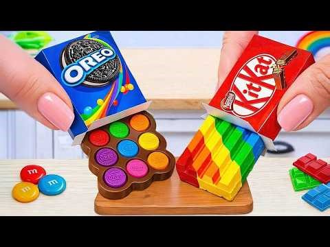 Rainbow Kitkat Bar & OREO Cakes Recipe 💖 Best of Rainbow OREO Chocolate Cake Recipe | Wonder Cake