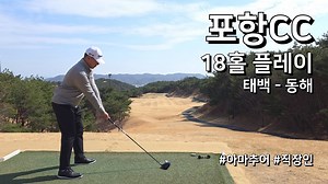 포항CC 태백 동해 2부 18홀 플레이 아마추어 직장인 골프