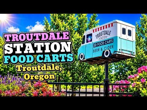 A Delicious Lunch at The Troutdale Station Food Trucks