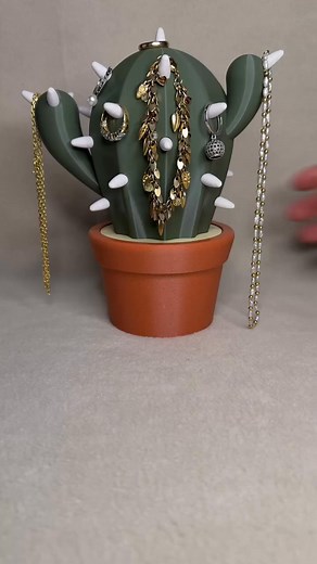 10K views · 42 reactions | This cactus has as many as 4 ways to sort your jewelry Filament: eSUN PLA+ https://buff.ly/rbERJ2m Design & Creator: https://buff.ly/EXd1Zrf #3dprint #3dprinting #3d #jewels #cactus #homedecor | eSUN | Facebook