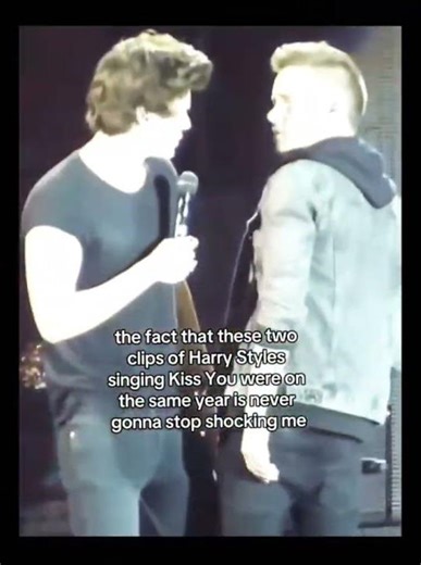 The voice difference still shocks me🩷 #harrystyles #lia#onedirection #fyp #shorts credit to owner