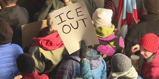 Rep. Pingree calls for reduction of ICE agents in Maine at Lewiston protest