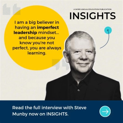 What makes a great leader? Professor Steve Munby CBE believes it’s not about being perfect. It’s about being authentic, hopeful, and willing to know when to ask for help. As a member of our Education Advisory Board and former Chief Executive of both the National College for School Leadership and the Education Development Trust, Steve brings a powerful perspective on how to unlock stronger, more resilient teams. Read the full conversation in #INSIGHTS here: https://www.nordangliaeducation.com/ins