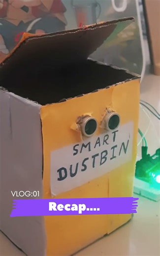 Smart Dustbin Project | Automatic Waste Bin ♻️