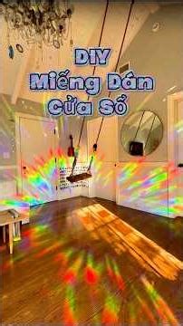 Design your own sparkling rainbow window stickers #handmade #diy
